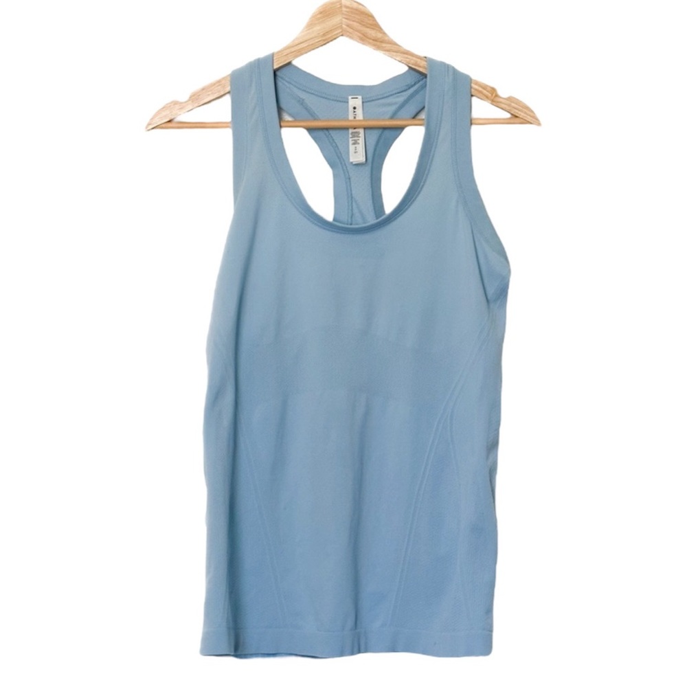Athleta Pale Blue Limitless Racerback Tank Top Athletic Workout Shirt — Size S